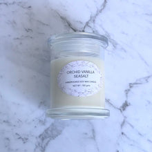 Load image into Gallery viewer, Orchid Vanilla Seasalt Medium Candle