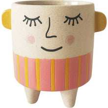 Load image into Gallery viewer, Sleepy Eyed Pink Planter